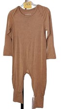 Bamboo Kaleidoscope Baby Sleeper Romper 18-24M Greige Crescent Zip Crotch