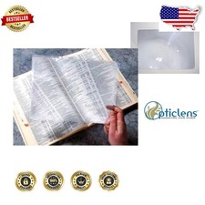 7x10.25 Fresnel Magnifying Lens 5-Pack for Reading Aids  Solar Projects
