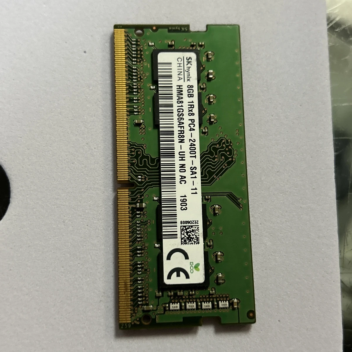 Hynix 16GB DDR4 2400MHz SODIMM Laptop RAM – 2Rx8 PC4-19200 Non-ECC 1x16G Memory Module