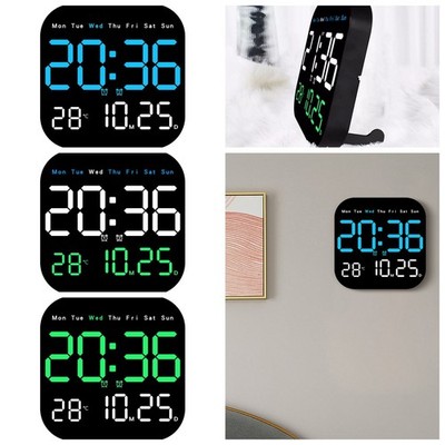 Large Digital Wall Clock Temperature Date Week Display Electronic Table Clock