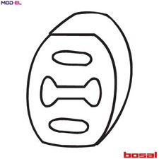 RUBBER STRIP EXHAUST SYSTEM 255-854 FOR ALFA ROMEO FIAT FIORINO/Box/Body/MPV