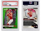 Panini Prizm 2024 Jayden Daniels Rookie Neon Green Pulsar #347 PSA 9 Commanders