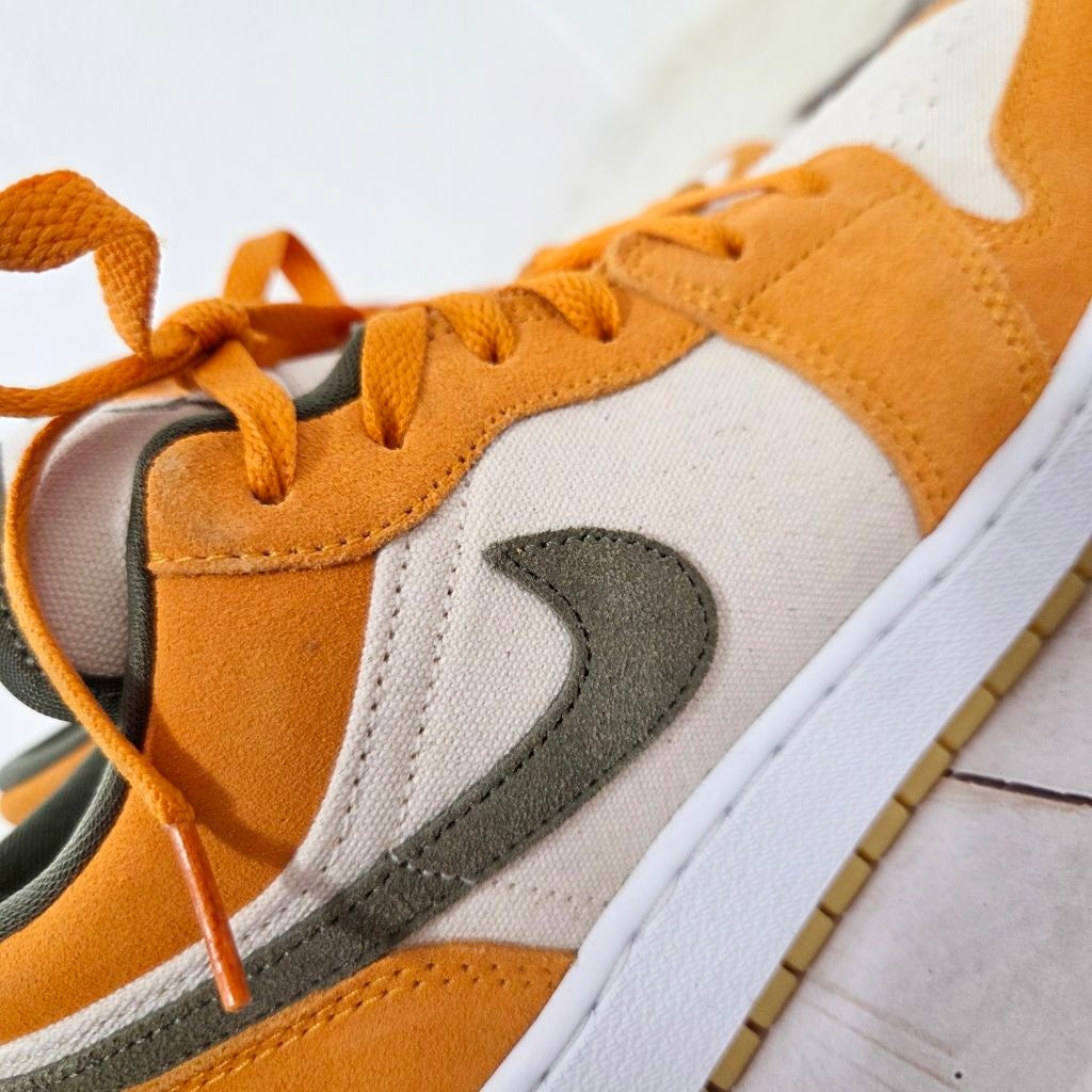 Nike Air Jordan 1 Low SE GS Ceramic sneakers light curry olive green size 6.5 Y thumbnail 5