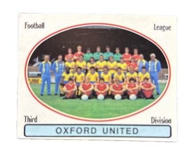 Panini Football 82 - # 400 - OXFORD UNITED TEAM GROUP
