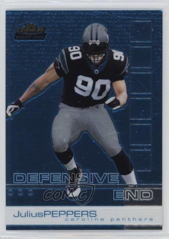2002 Topps Finest Julius Peppers #77 HOF 0ii1
