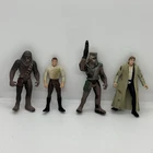 Kenner Star Wars Han Solo Chewbacca Figure Lot x4 1995 1996 1997 1998 Vintage