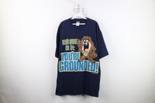 Vtg 90s Looney Tunes Mens L Taz Tazmanian Devil Dad You're Grounded T-Shirt USA