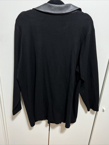 Sioni Studio Women's Size 1X Black Long Sleeve Button Cardigan New With Tags - Picture 6 of 17