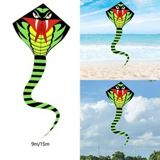 Snake Shaped Kite Single Line Kite with Long Tail Easy Control Game Extra Large