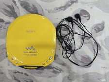 Vintage Sony CD Walkman D-E220 ESP MAX CD Player Yellow Tested And Working