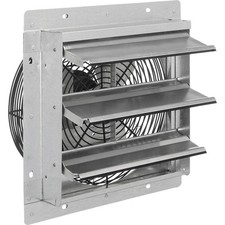 12"W Exhaust Ventilation Fan With Shutter Single Speed
