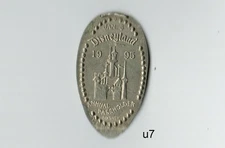 Q65-u7 - CM0002 Disneyland Annual passholder party 1995 pressed elongated nickel