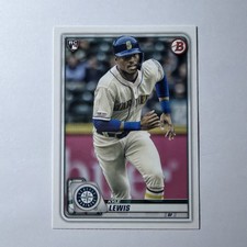 2020 Bowman Baseball #78 Kyle Lewis Base Rookie Card RC Seattle Mariners. rookie card picture