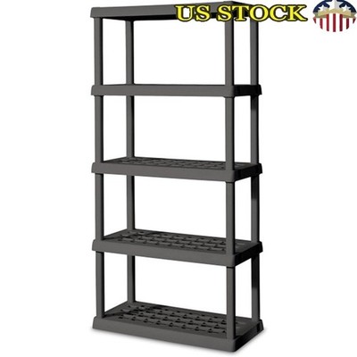 Heavy Duty Tiered Storage Shelf Garage Outdoor Equipment Supplies Durable Design