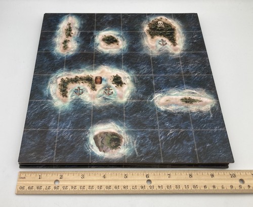 PLUNDER A Pirate's Life Board Game Replacement Parts/Pieces 6 MAP BOARD TILES - Picture 2 of 6