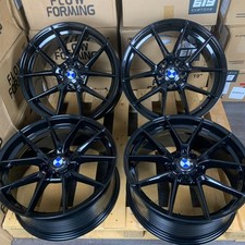 19" 763M Style Alloy Wheels BMW 3 4 Series F30 F31 F32 F33 Staggered Gloss Black