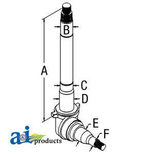 C9NN3106B Spindle fits Ford New Holland 8000 8200 8400 8600 9000 9600 9200