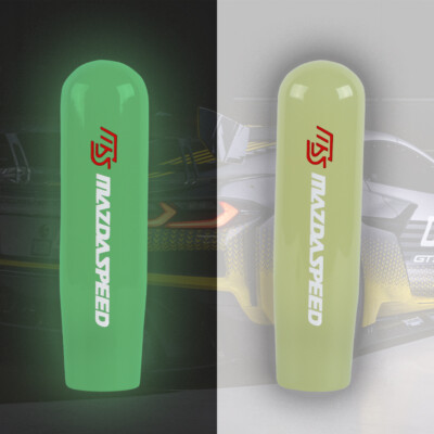 MAZDASPEED Glow in Dark Green Manual Car Gear Long Stick Shift Knob Shifter 15cm