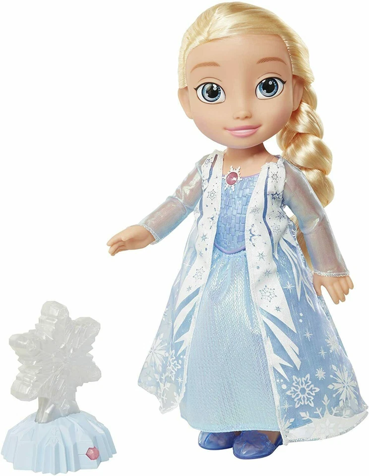 Кукла Эльза Disney Frozen Northern Lights 14 дюймов Sings Let It Go Says 40 фраз НОВАЯ - Изображение 4 из 4