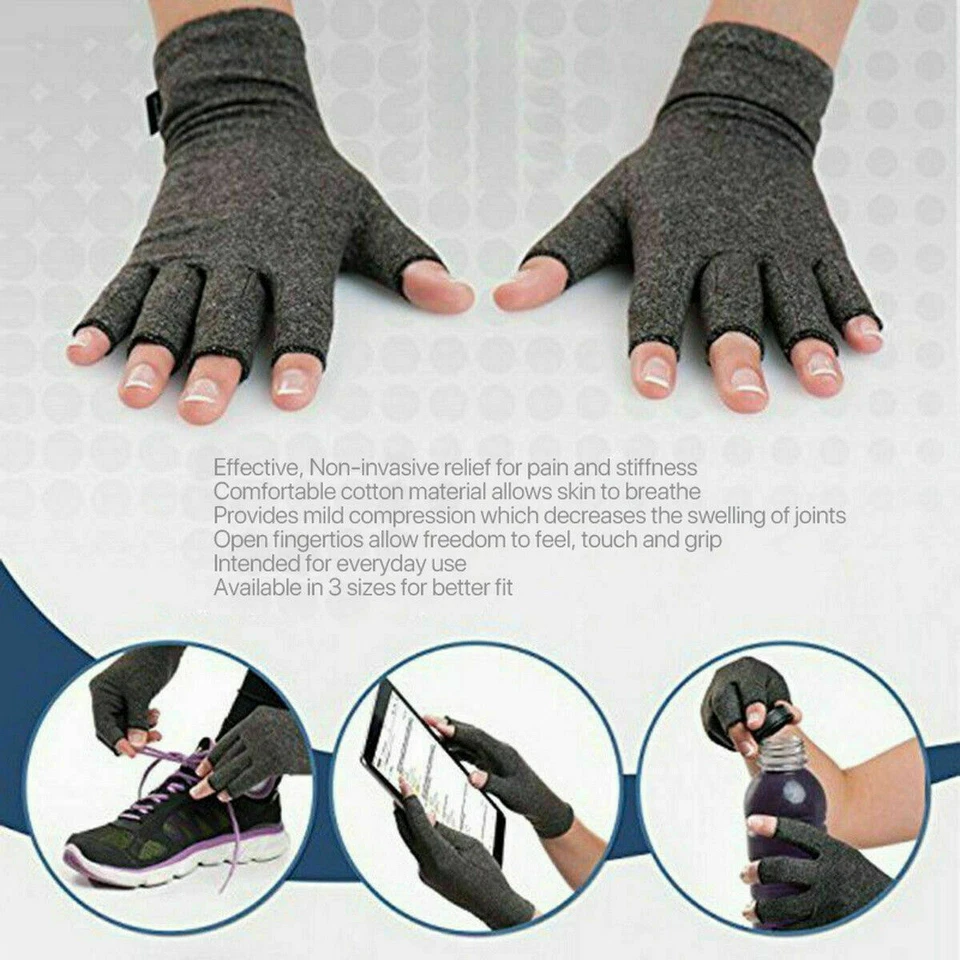 Guantes De Compresión Para El Dolor De Artritis Y Túnel Carpiano S/M/L Foto 4 de 4
