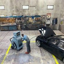 Macchina Diagnostica Per Motori Da Garage In Diorama 1/43