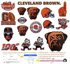 CLEVELAND-BROWNS Embroidery Patches Iron,sew on(Select options)✈Thai by USPS