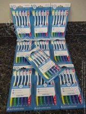 60 Brush Buddies Simple Clean MEDIUM Bristles Toothbrushes (10 packages of 6)