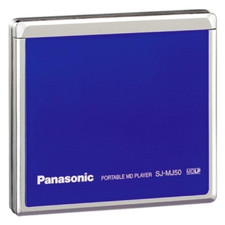 Panasonic SJ-MJ50 Portable Mini Disc Player Blue Very Good