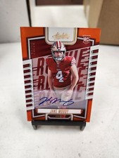 2023 Panini Absolute #188 Jake Moody Signature Rookies Orange Mosaic #/75