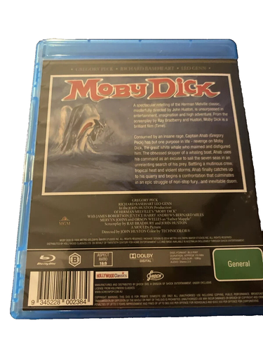 MOBY DICK (1956) BLURAY Gregory Peck REGION B Blu-ray - Picture 2 of 2