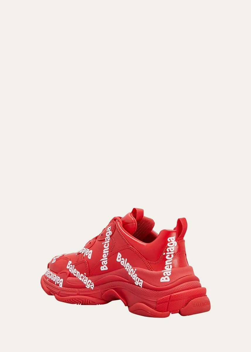 Balenciaga Triple S logo sneakers MEN'S RED ALL OVER $1190 Balenciaga Triple S logo sneakers MEN'S RED ALL OVER $1190