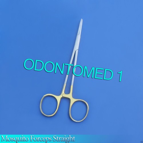 O.R GRADE MOSQUITO HEMOSTAT LOCKING SURGICAL FORCEP 5" STRAIGHT WITH GOLD HANDLE - Bild 3 von 3