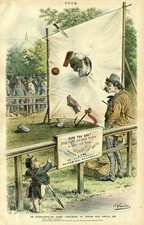 WHITELAW REID THE SHOWMAN CARNIVAL GAME AMMUNITION JAMES BLAINE TOUGH SKINNED