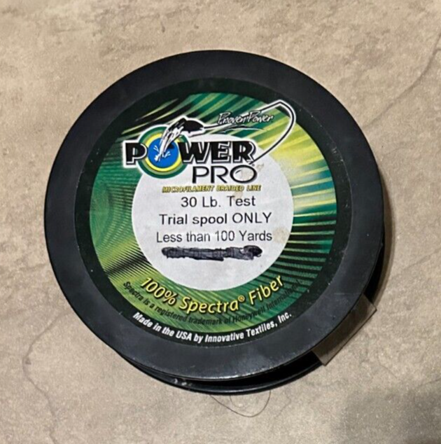 Power Pro Fishing Line Trian 100 Yard Spool NEW 30 lb test eBay
