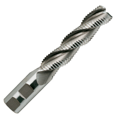 3/4'' 3FL Square End Long Length Coarse Tooth Rougher, 3''LOC, 5-1/4''OAL YG1