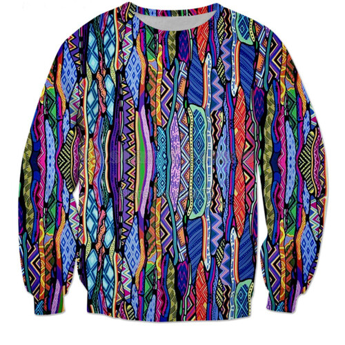 Women Men 3D Print Long Sleeve Casual 