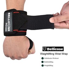 Super Wrist Wraps Weight Lifting Cross-Fit Workout Gym Powerlifting Straps Pair