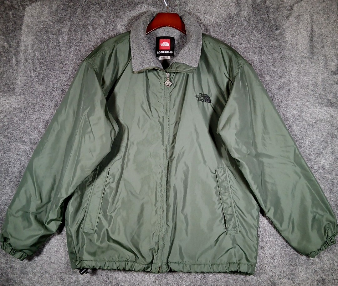 Vintage North Face Jacket Men's M Rock Solid Polar Tec Lined