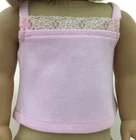 Light Pink Knit Camisole Top Shirt Clothes for 18 inch Dolls Girl