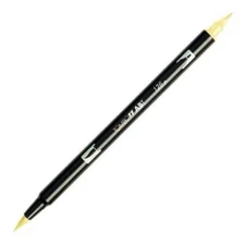 Tombow Dual End Brush & Fine Pen Light Olive Green 126 Arts Write Office School