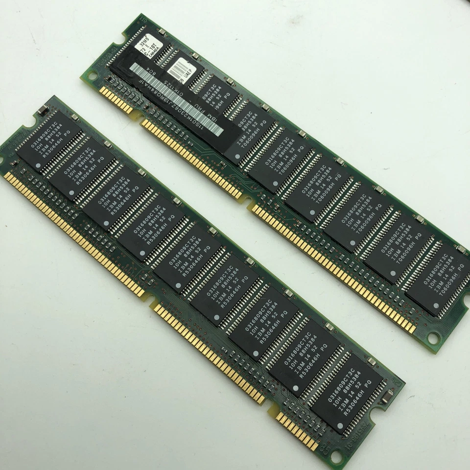 128MB 4pc of 32MB 168-Pin SDRAM DIMM PC66 Memory 4x72 IBM Fru 01K1112 ECC PC-66 - Image 4 of 4