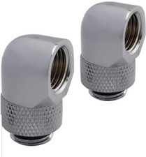 2PC Barrow G1/4" Thread Male to Female 90 Degree Rotary Elbow Water Cooling Fitt