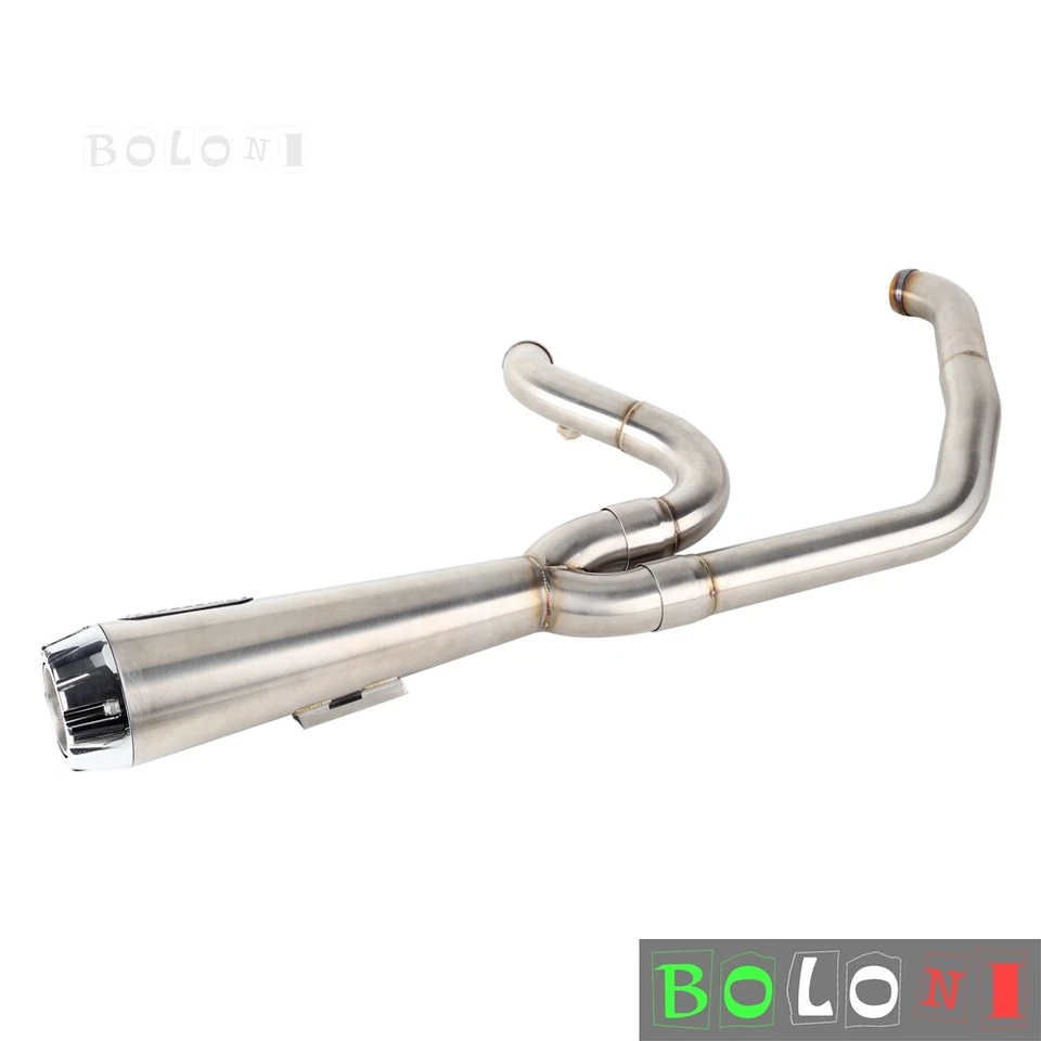 Kit de sistema de escape estilo club 2 en 1 para Harley Street Bob FXBBS 114 2018-2024 Foto 3 de 4