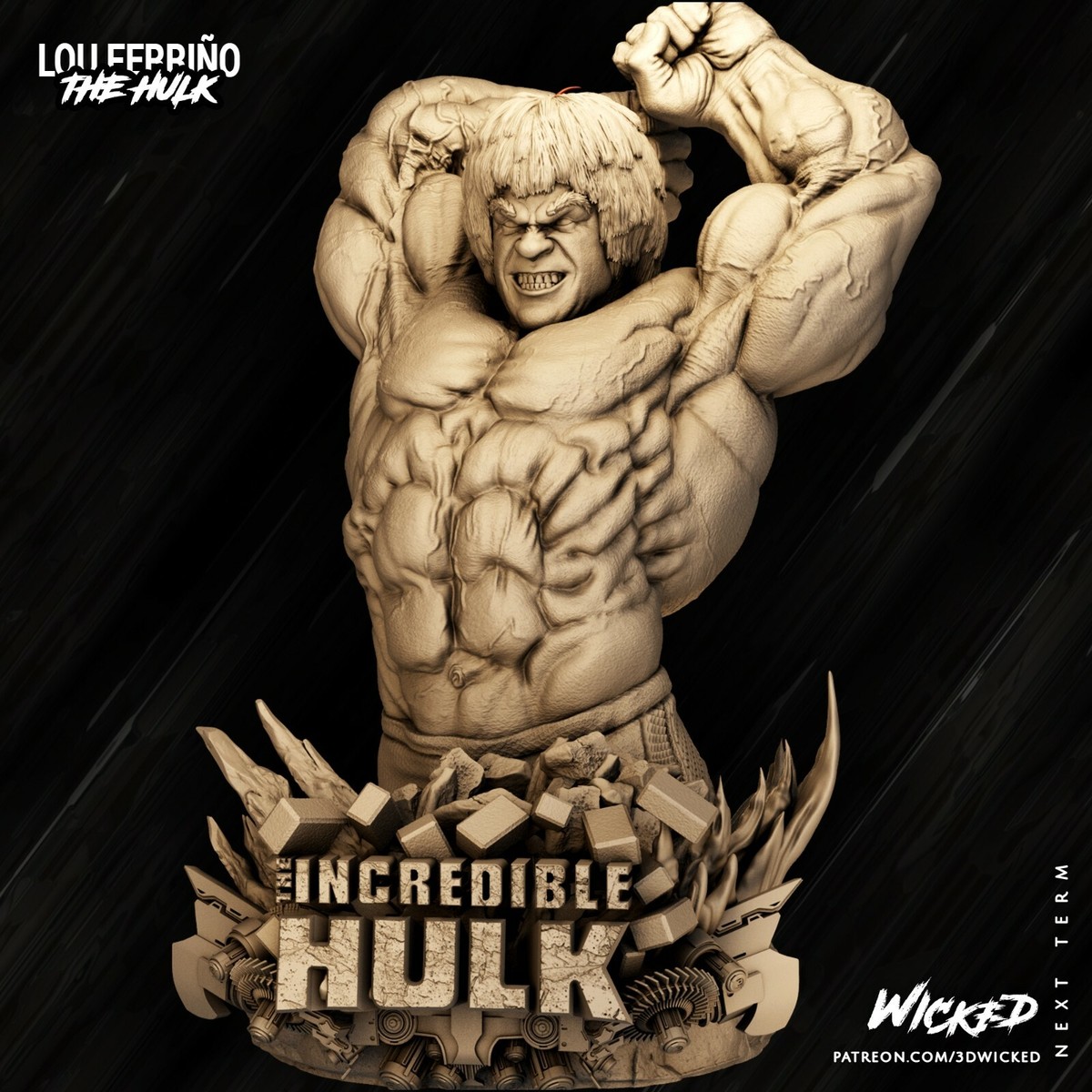 1/8th, 1/6th or 1/4 Scale Wicked Design's Hulk Resin Bust Kit | eBay