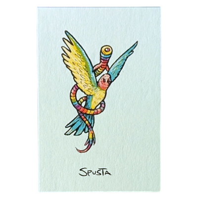 Marq Spusta Bird (Light Blue) Micro Print