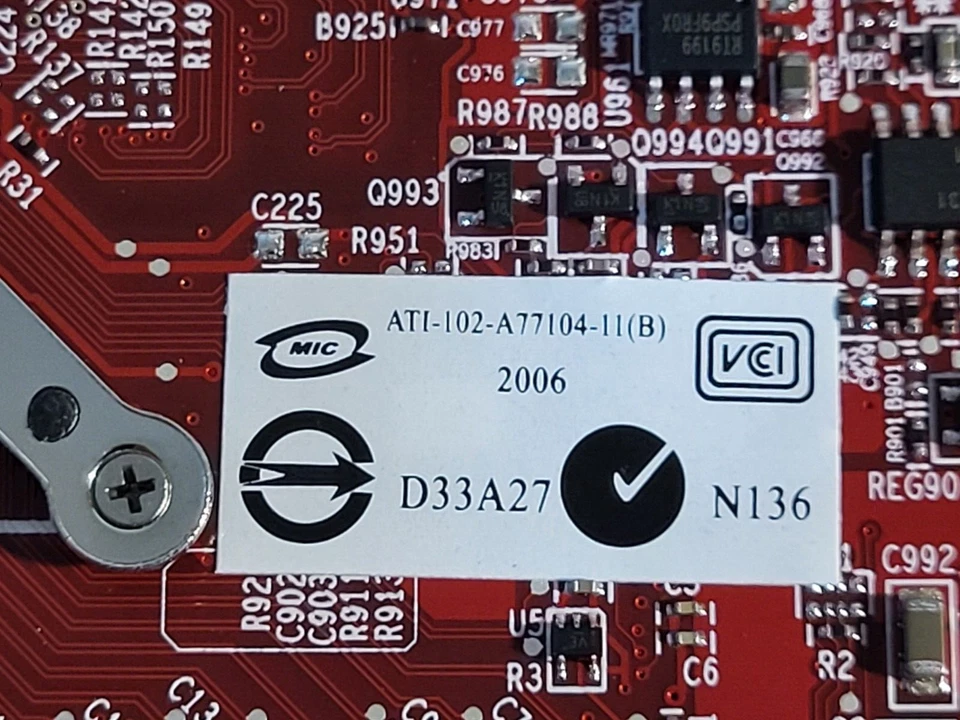 ATI Radeon X1300 Pro 256MB 102-A77104-11 DVI S-Video PCI-e Full Length Bracket - Image 3 of 4