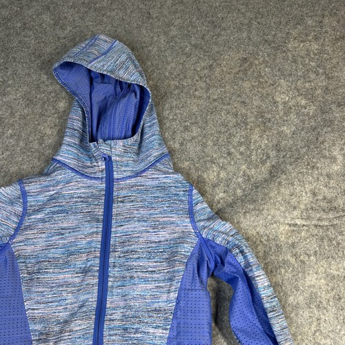 Ivivva By Lululemon Jacket Girls 8 Full Zip Athletic Multicolored Hoodie - Picture 2 of 7