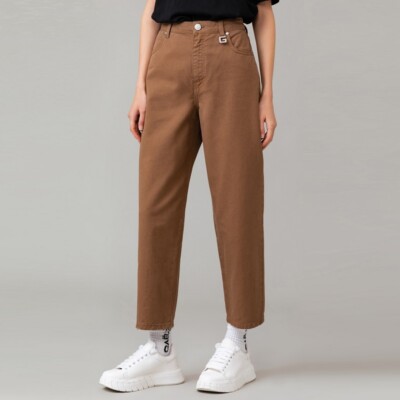 Look Pantalon Slouchy Beige Slouchy Jeans Women Gaelle Paris Pants