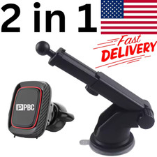 Magnetic car phone holder mount with powerful magnet  adjustable telescopic arm