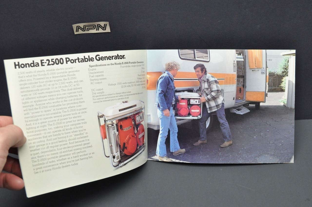 Vtg NOS 1974 Honda EM400 E900 E1500 E2500 EM5000 Generator